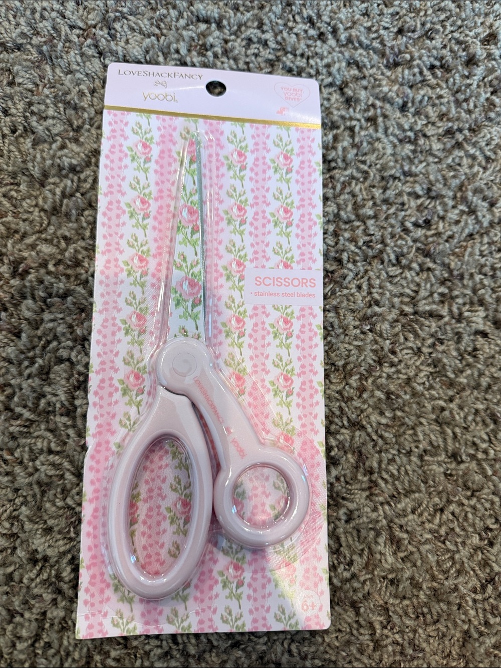 LoveShackFancy Light Pink Kids Scissors